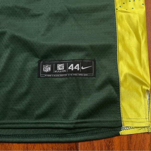 Nike On Field Jersey Mens Size 44 NFL Green Bay Packers Aaron Rodgers Green NWT - Picture 5 of 7